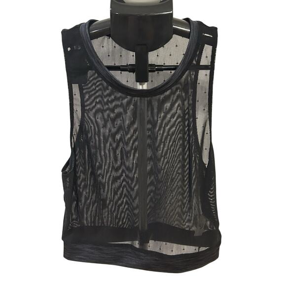 Ziya Active Tops - NWT Ziya Active Black Mesh Top WOmen's size S
